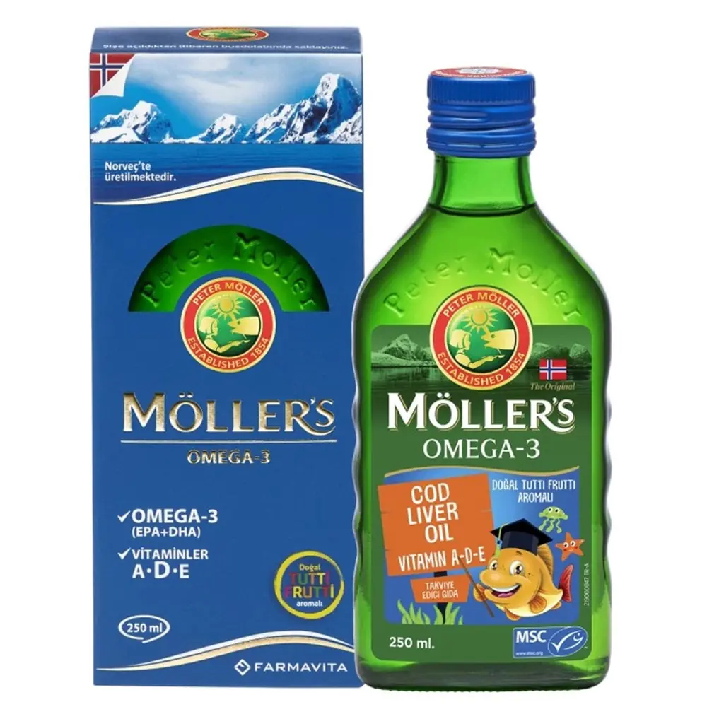 Möllers Omega 3 Tutti Frutti Aromalı Balık Yağı 250 ml