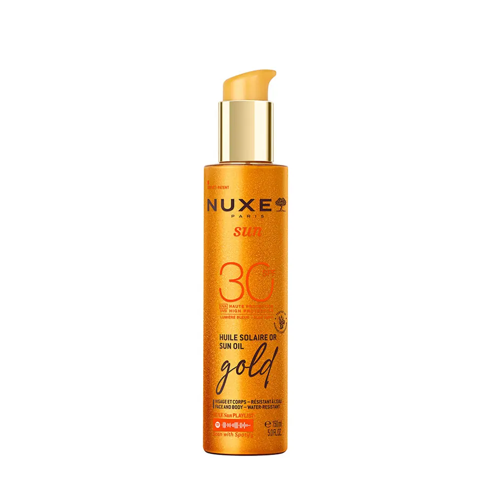Nuxe Sun Altın Işıltılı Bronzlaştırıcı Güneş Koruyucu Yağ SPF30 150 ml
