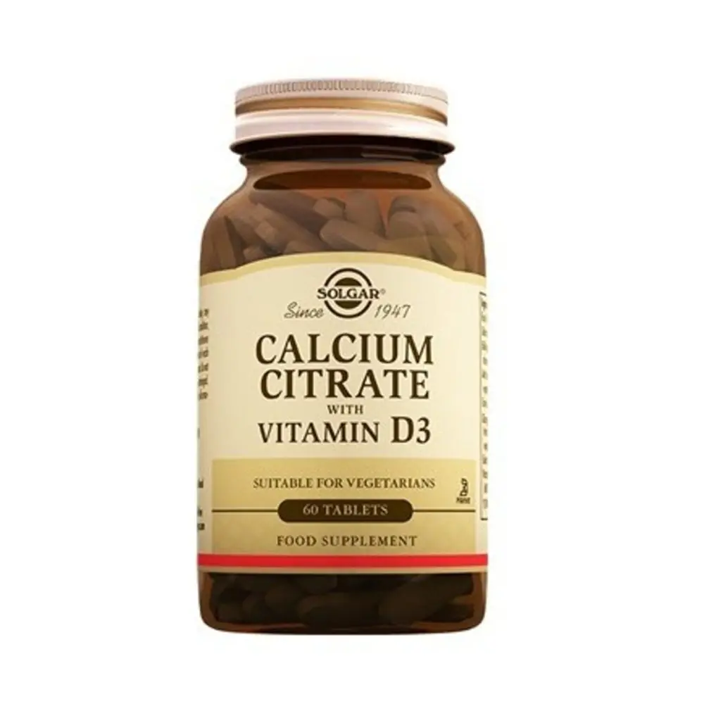 Solgar Calcium Citrate With Vıtamın D 60 Tablet