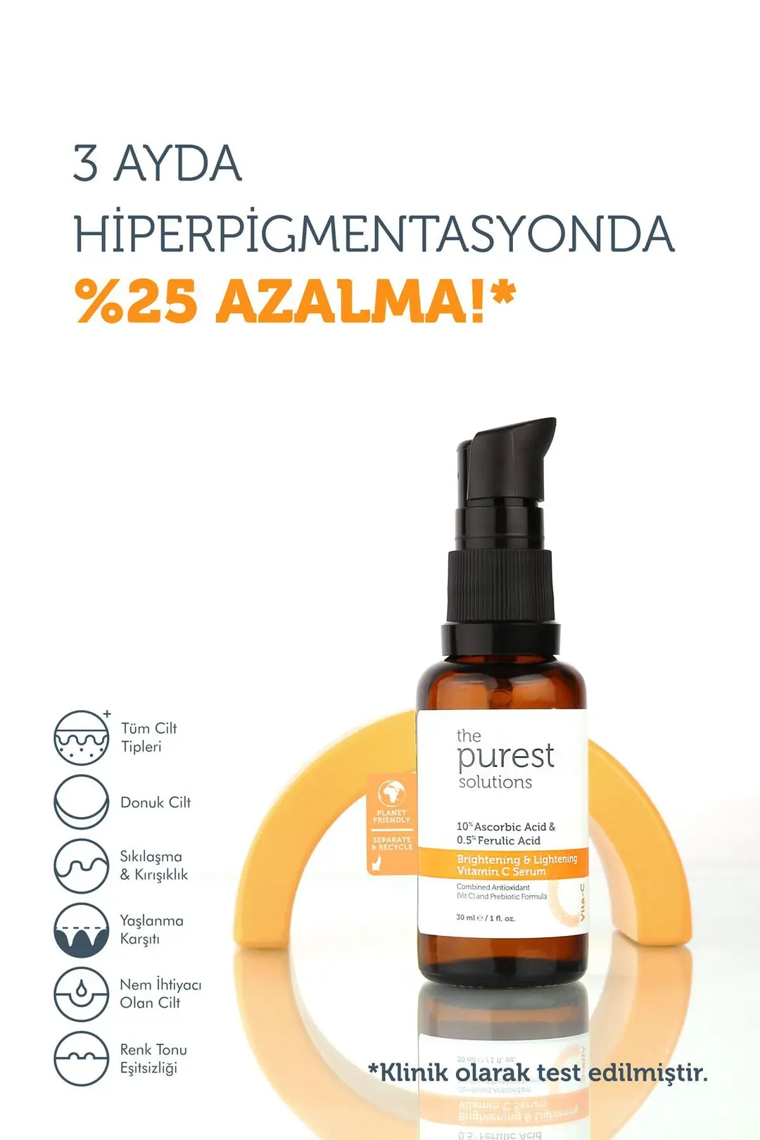 The Purest Solutions Brightening + Lightening Vitamin C Serum 30 ml