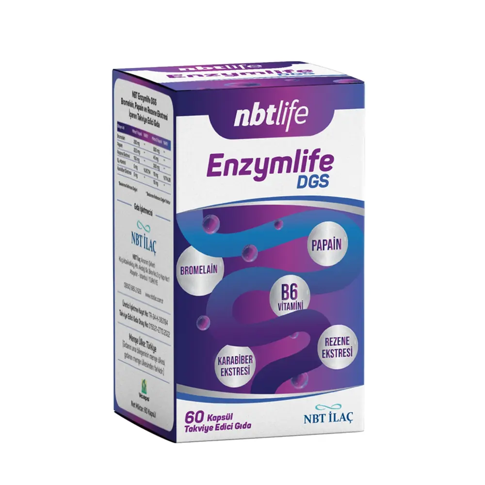 NBT Life Enzymlife DGS 60 Kapsül