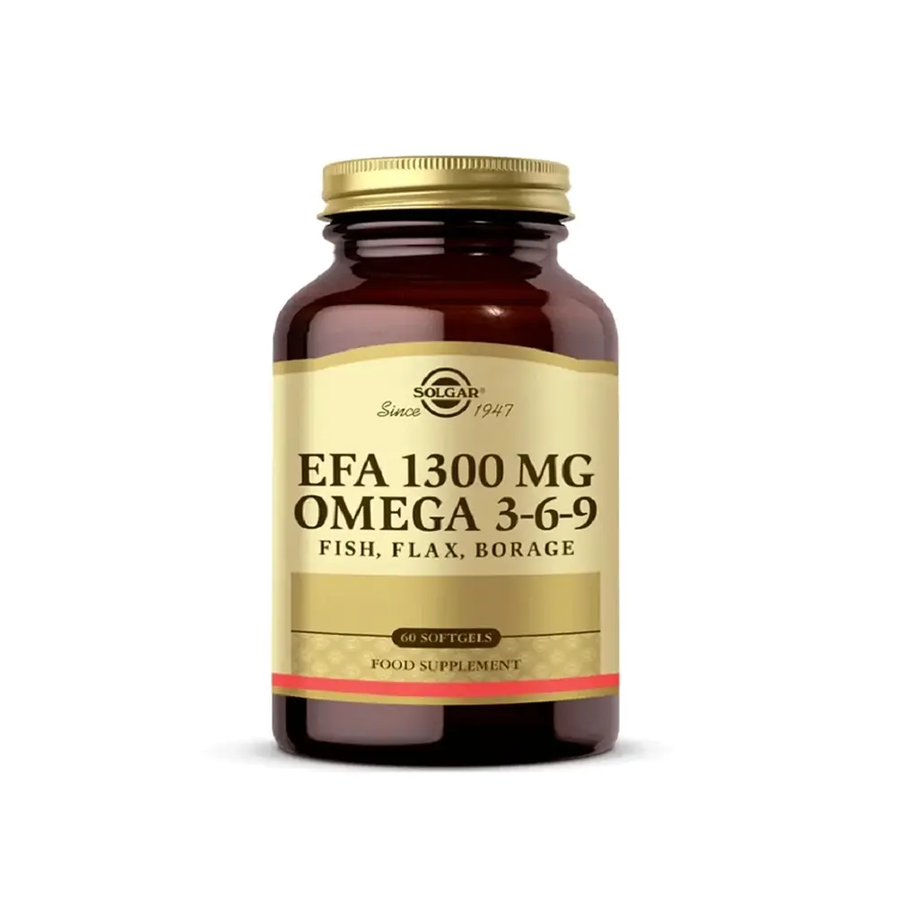 Solgar EFA 1300 mg Omega 3-6-9 60 Yumuşak Jelatinli Kapsül