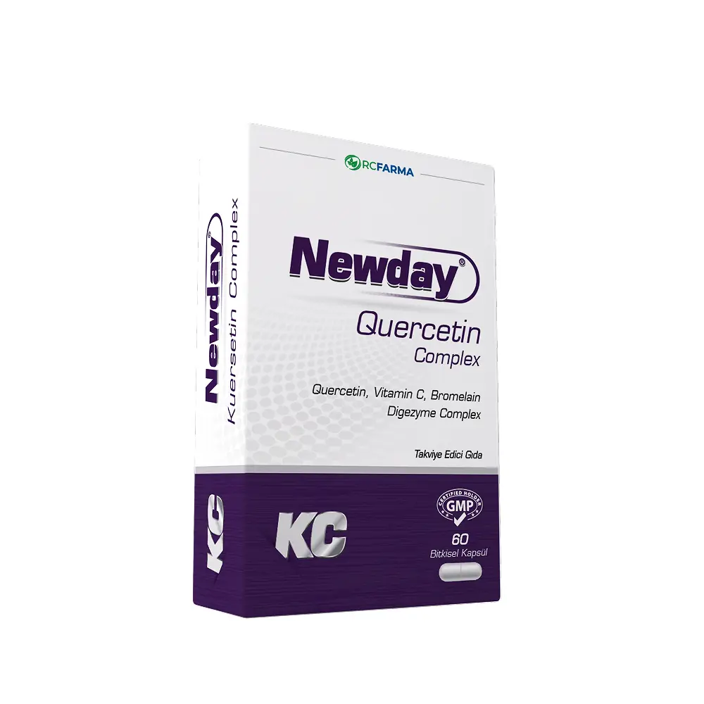 RCFarma Newday Quercetin Complex 60 Bitkisel Kapsül
