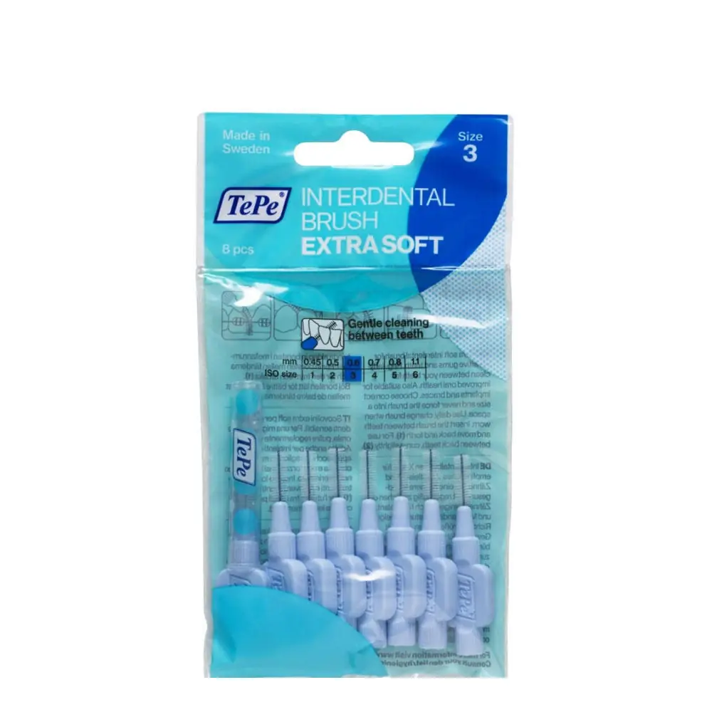 TePe Interdental Brush Extra Soft Diş Arayüz Fırçası 0.6 mm 6'lı - Mavi