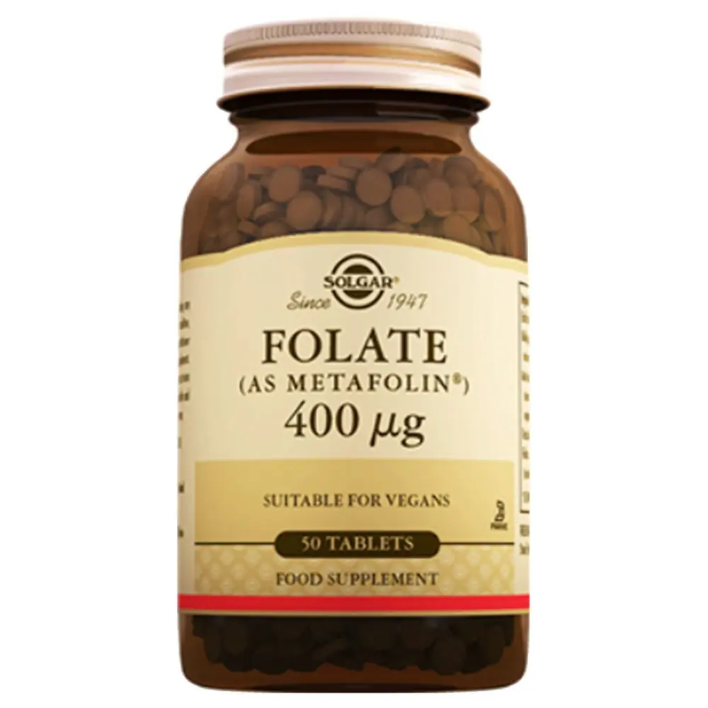 Solgar Folate 400 Mcg 50 Tablet