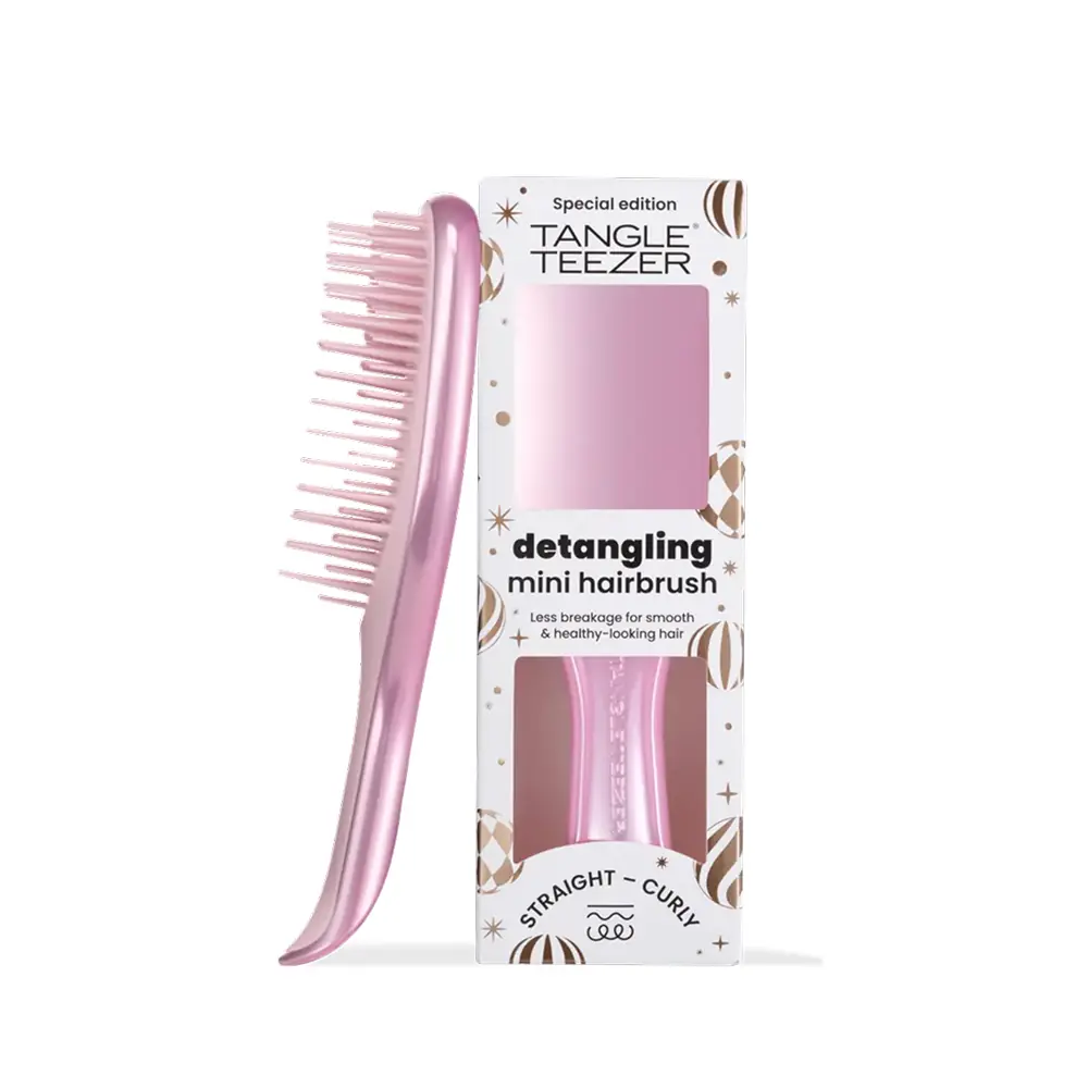 Tangle Teezer The Ultimate Detangler Elektriklenme Önleyici Mini Boy Saç Fırçası - Satin Pink Chrome