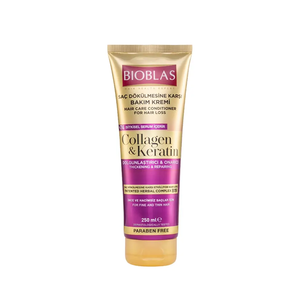 Bioblas Kolajen & Keratin Dolgunlaştırıcı ve Onarıcı Saç Kremi 250 ml