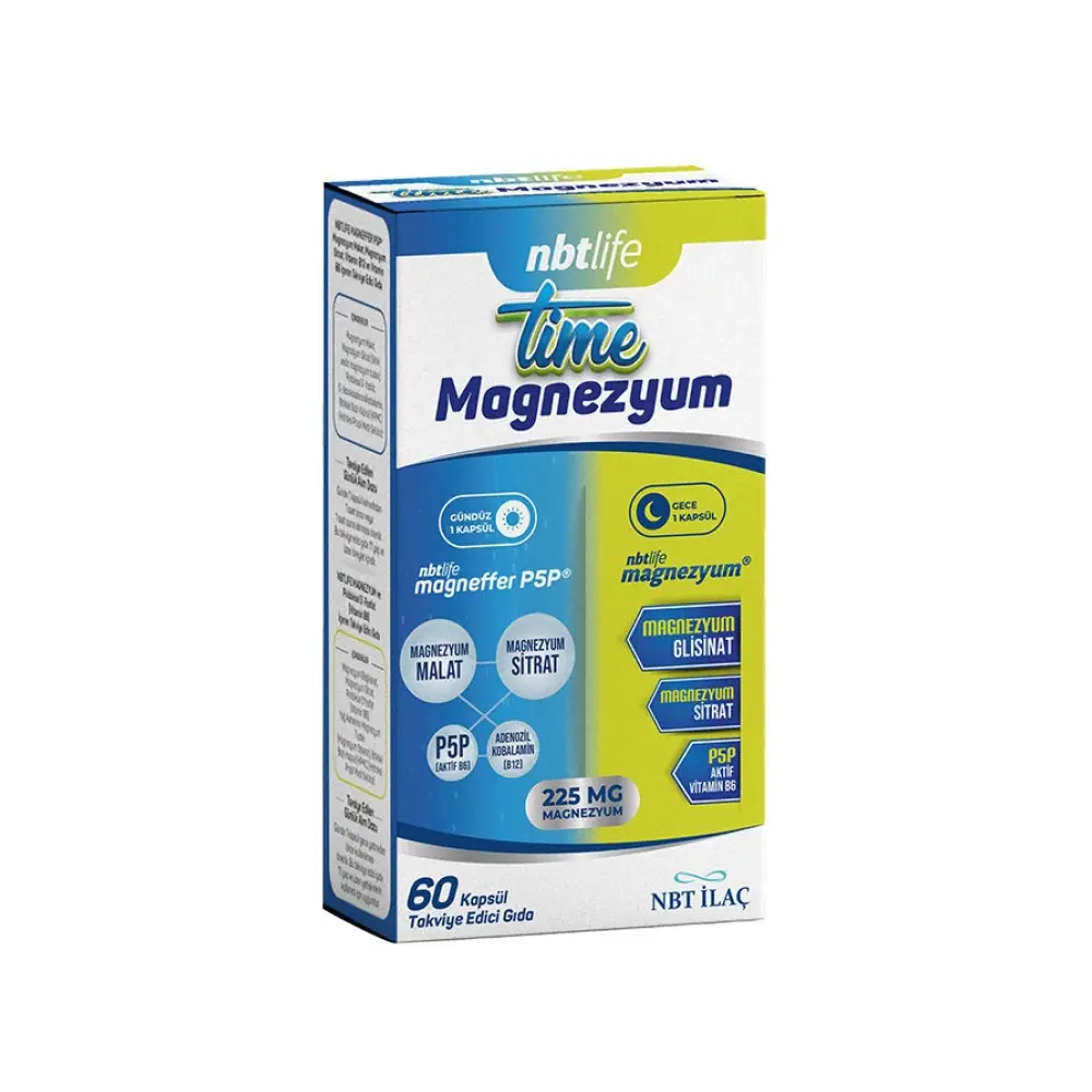 NBT Life Time Magnezyum 60 Kapsül