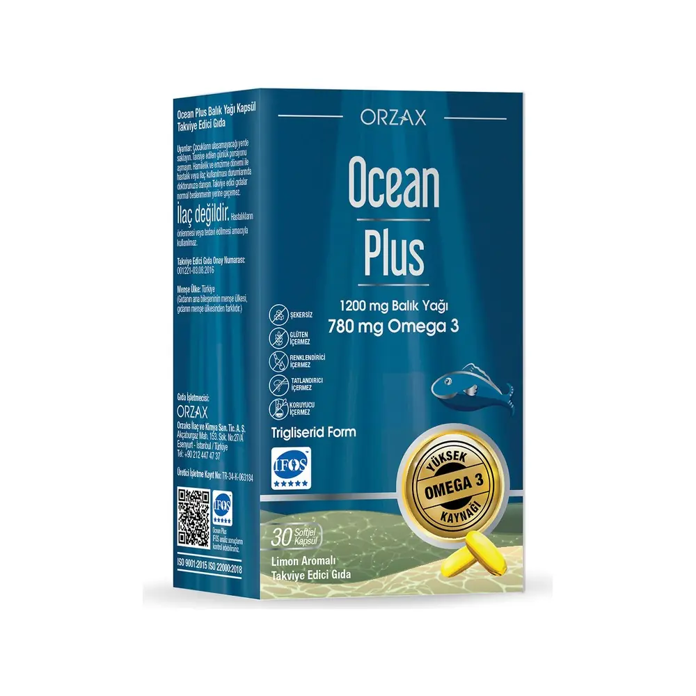 Orzax Ocean Plus 30 Soft Kapsül