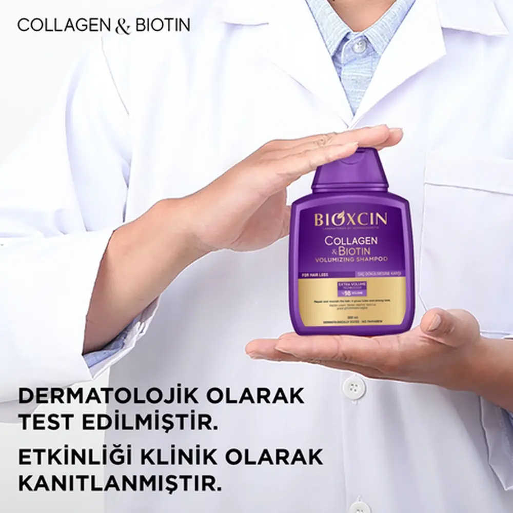 Bioxcin Collagen & Biotin Ekstra Hacim &  Dolgunlaştırıcı Şampuan 300 ml