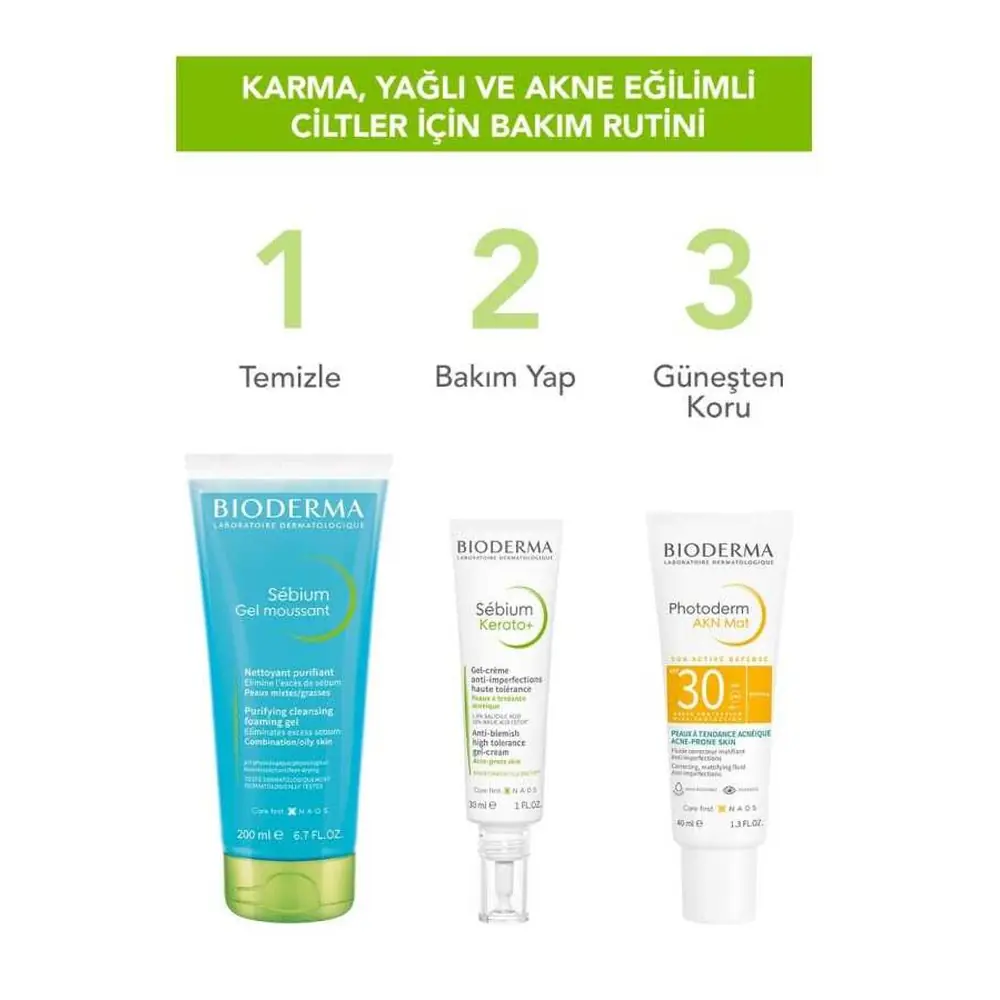 Bioderma Sebium Foaming Gel Yağlı Ciltler İçin Yıkama Jeli 500 ml