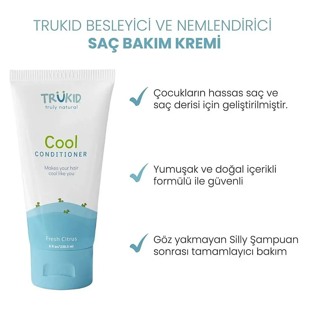Trukid Cool Besleyici ve Nemlendirici Çocuk Saç Bakım Kremi 236.5 ml