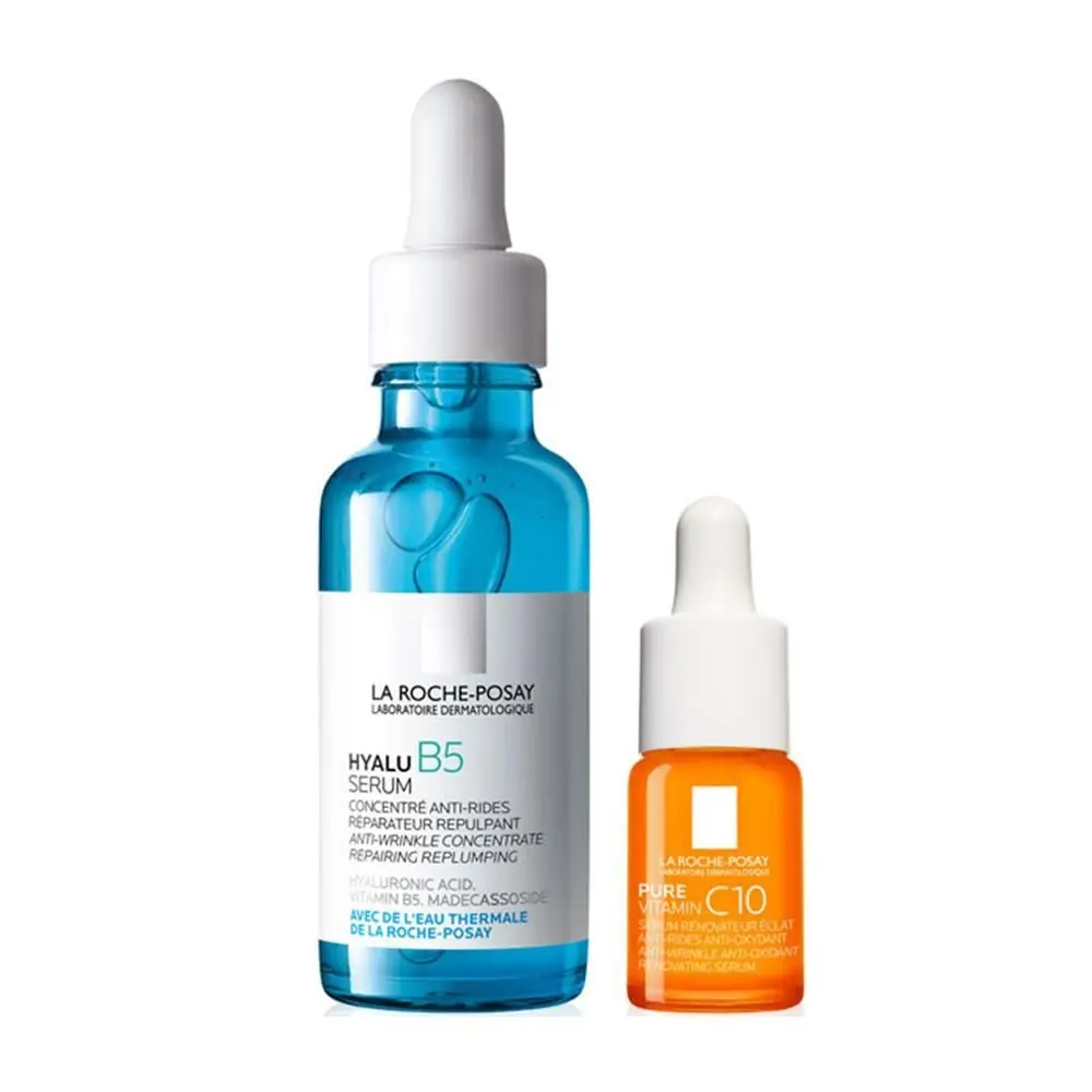 La Roche Posay Hyalu B5 Dolgunlaştırıcı Serum 30 ml+ Vitamin C10 Işıltı Veren Serum 10 ml