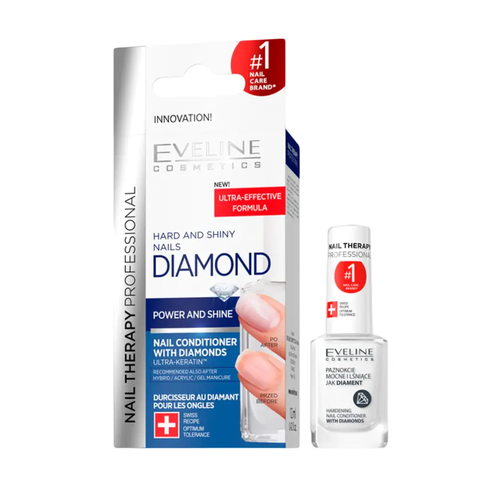 Eveline Cosmetics Diamond Hard And Shiny Nail Conditioner 12 ml