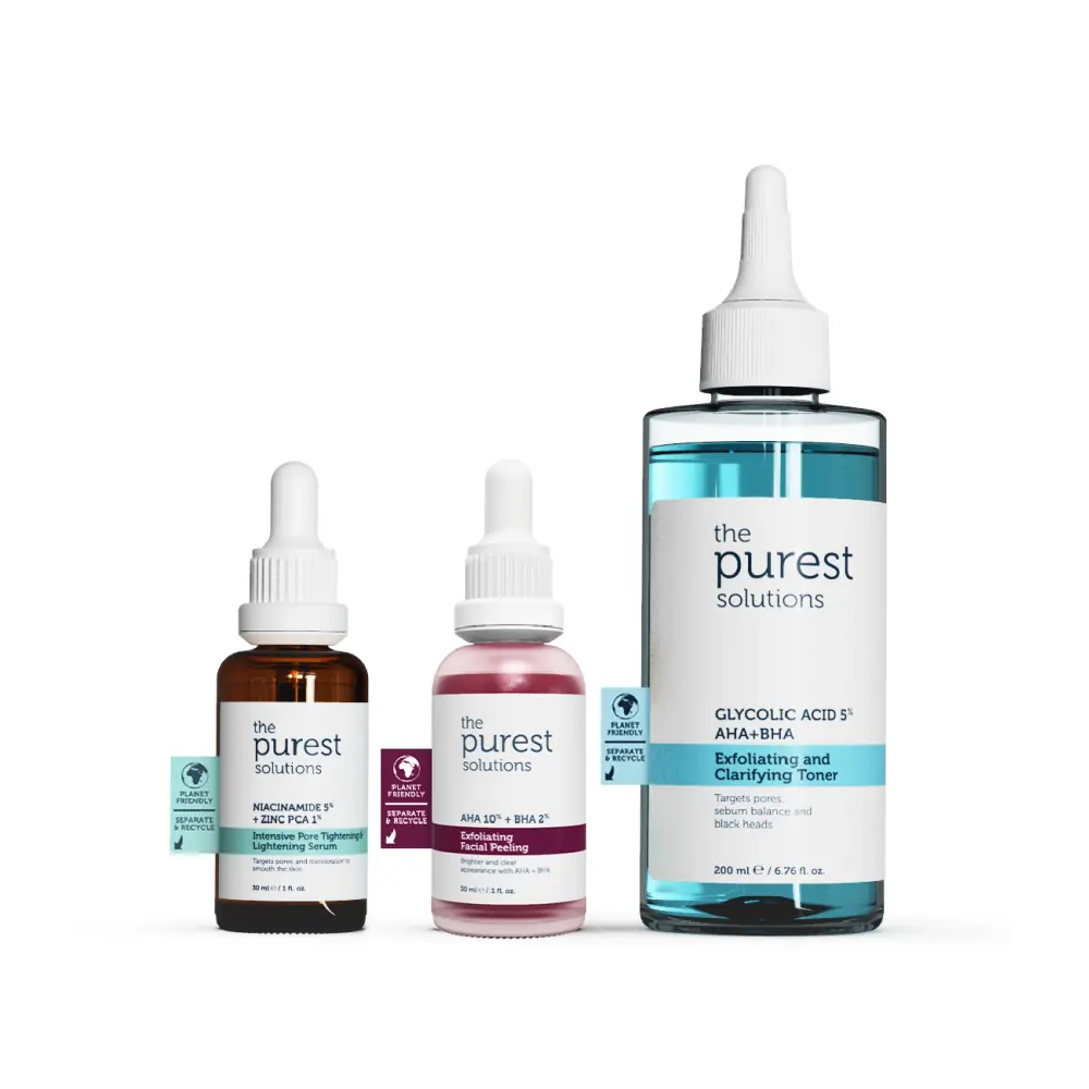 The Purest Solutions Düzensiz Ciltler İçin Aydınlatıcı Bakım Seti