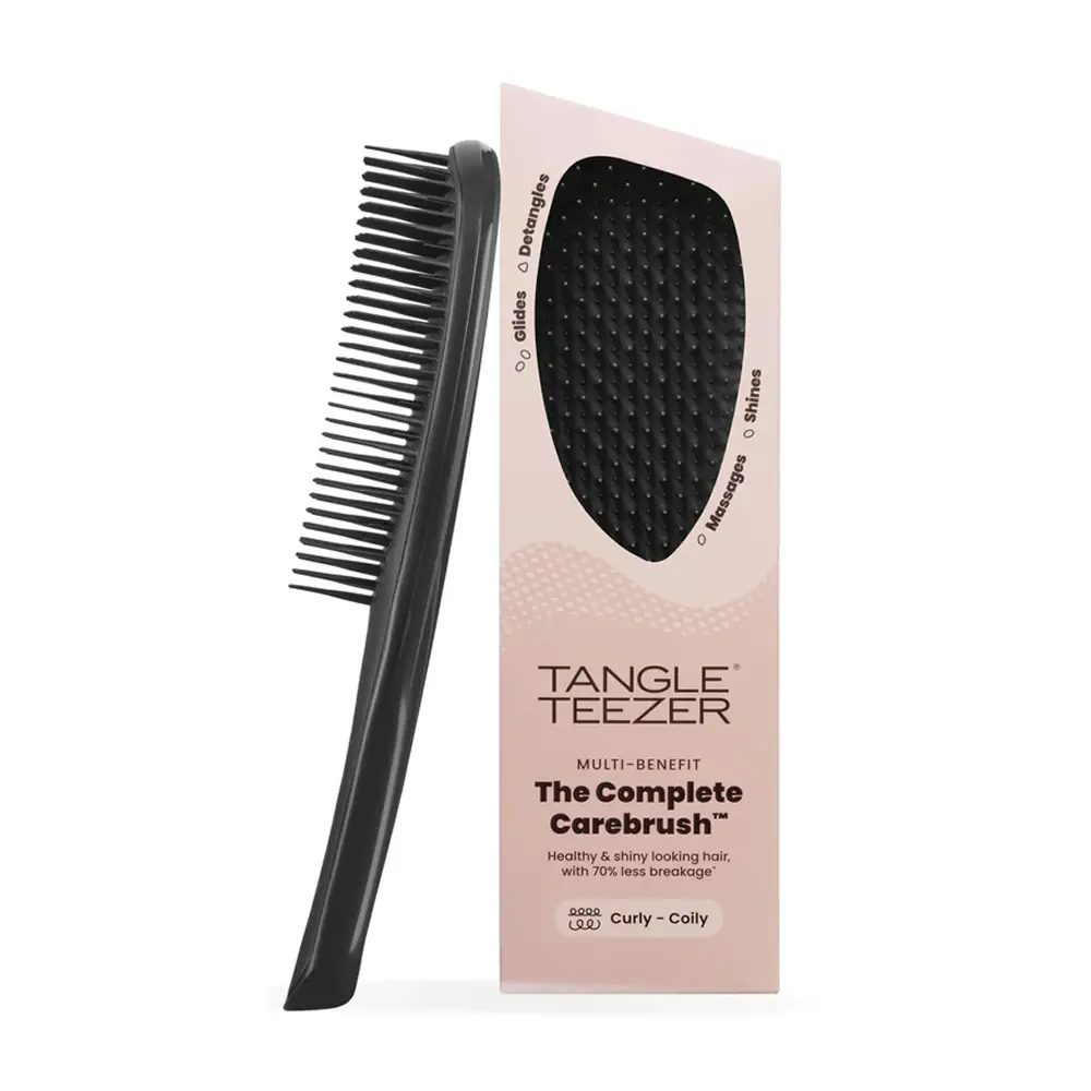 Tangle Teezer The Complete Carebrush Kıvırcık ve Dalgalı Saçlar İçin Orta Boy Saç Fırçası - Silken Slate