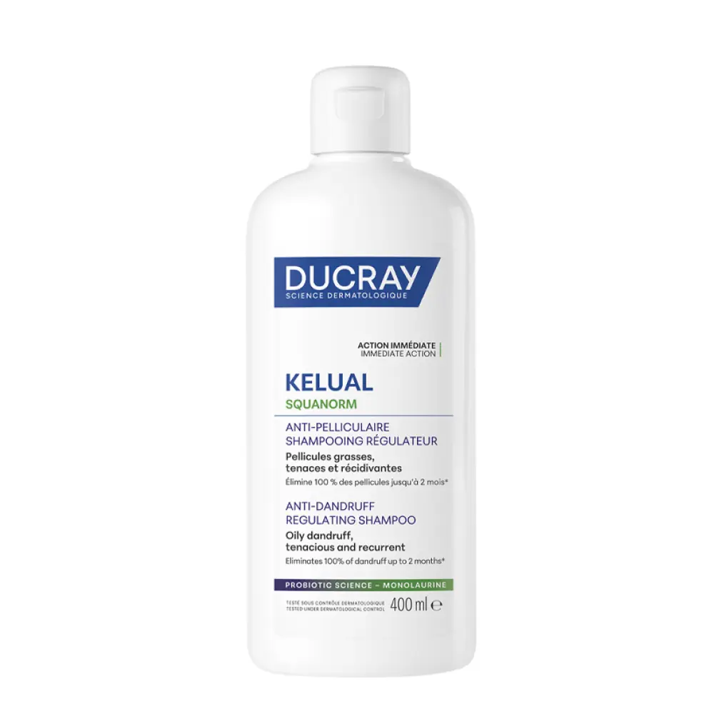 Ducray Kelual Squanorm Normal ve Yağlı Saçlar İçin Kepek Karşıtı Şampuan 400 ml