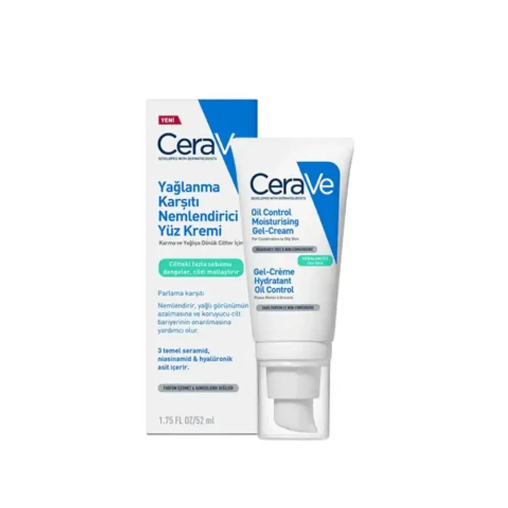 Cerave Yağlanma Karşıtı Nemlendirici Yüz Kremi 52 ml