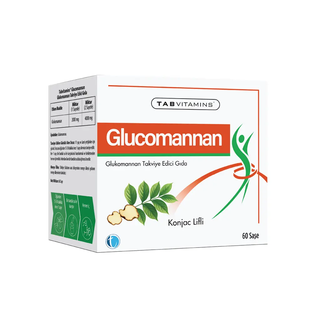 Tab İlaç TabVitamins Glucomannan 60 Saşe