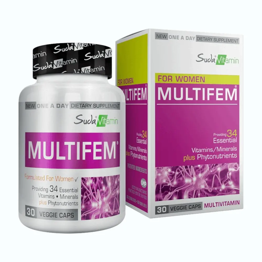 Suda Vitamin Multifem Kadınlar İçin Multivitamin 30 Bitkisel Kapsül