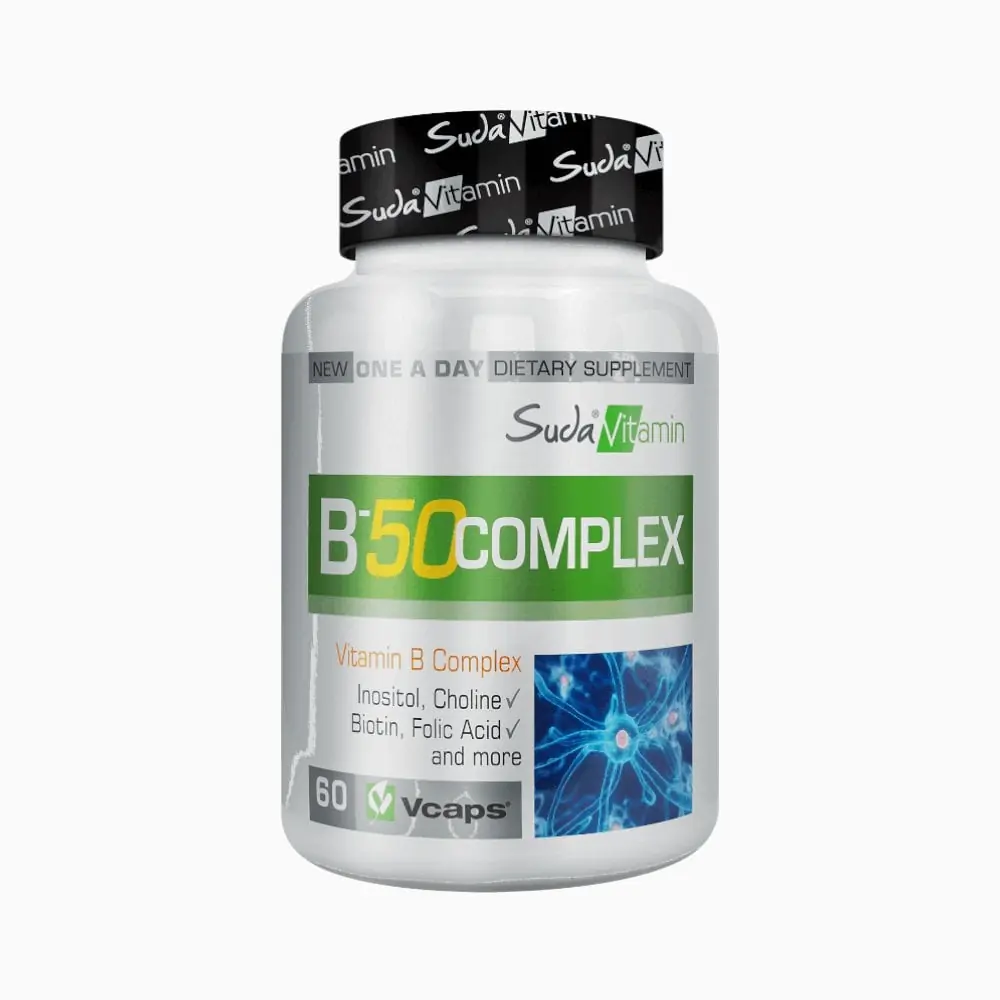 Suda Vitamin B-50 Complex 60 Bitkisel Kapsül