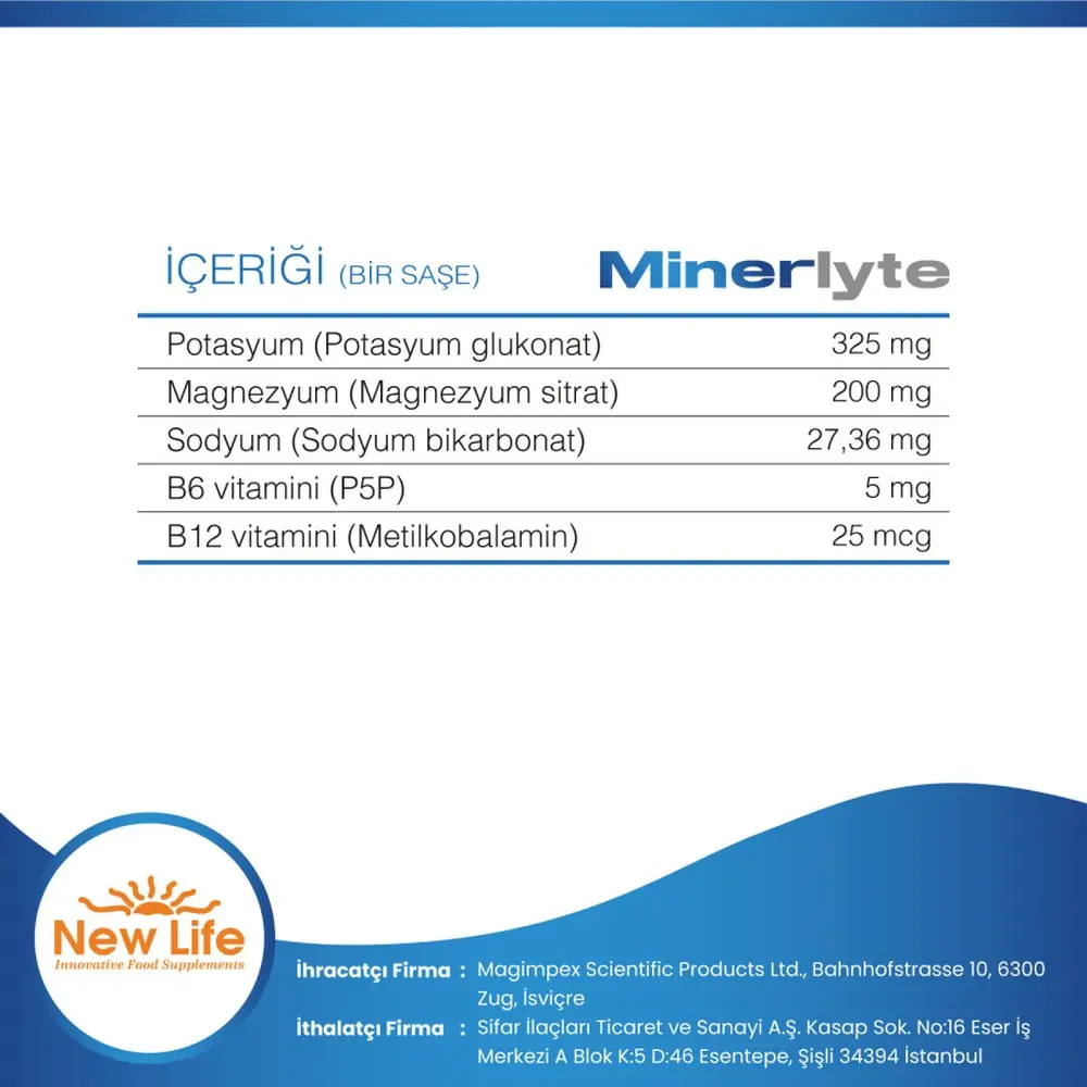 New Life Minerlyte Magnezyum 12 Şase