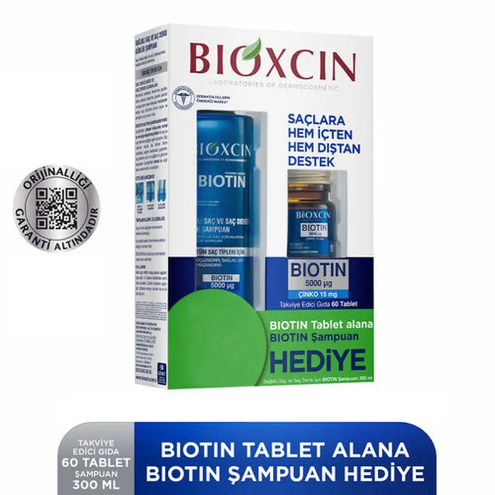 Bioxcin Biotin Tablet 5000 Mg Biotin Şampuan  300 ml