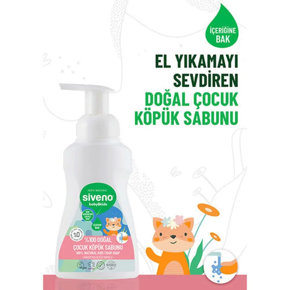 Siveno Çocuk Köpük Sabunu 250 ml