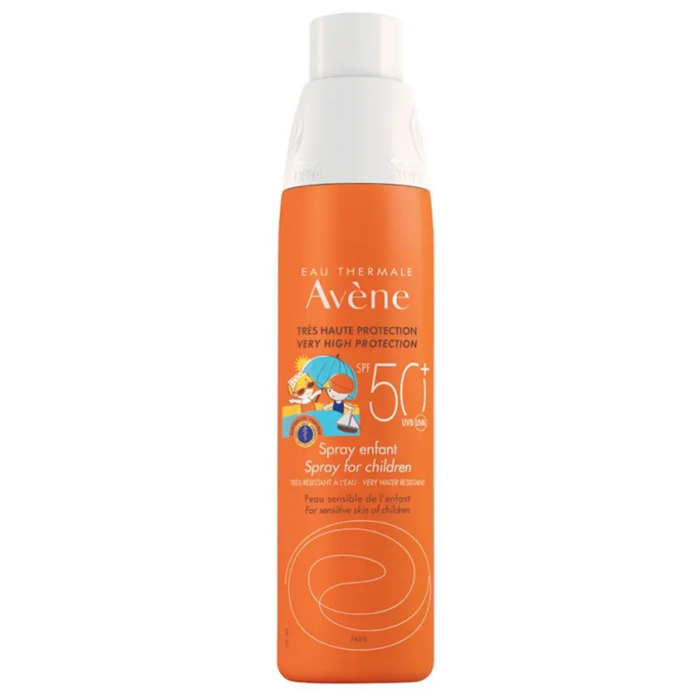 Avene Çocuk Sprey Güneş Kremi SPF50+ Vücut için Yüksek Koruma Sağlayan Hassas Güneş Kremi 200 ml