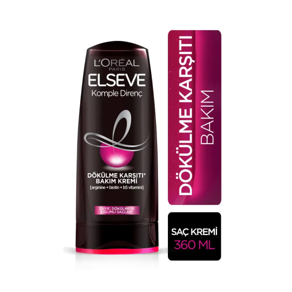 Elseve Komple Direnç Dökülme Karşıtı Saç Bakım Kremi 360 ml