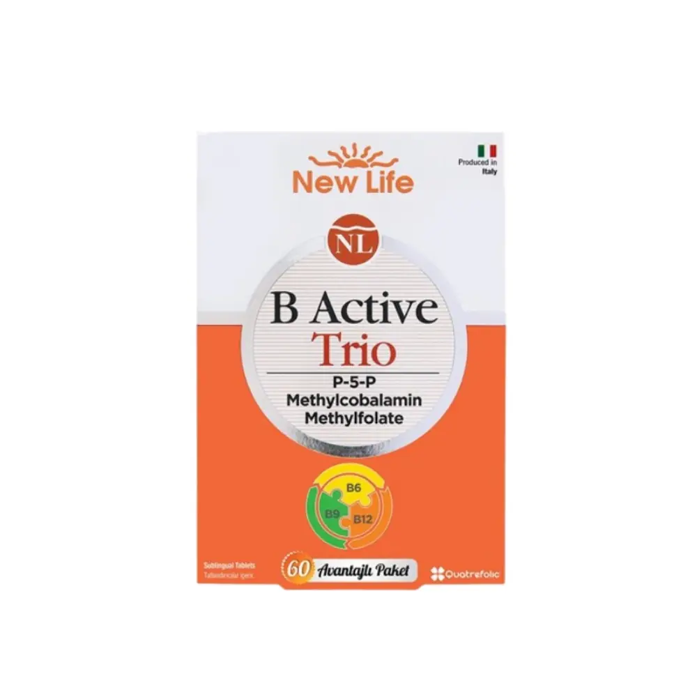 New Life B Active Trio Dil Altı 60 Tablet