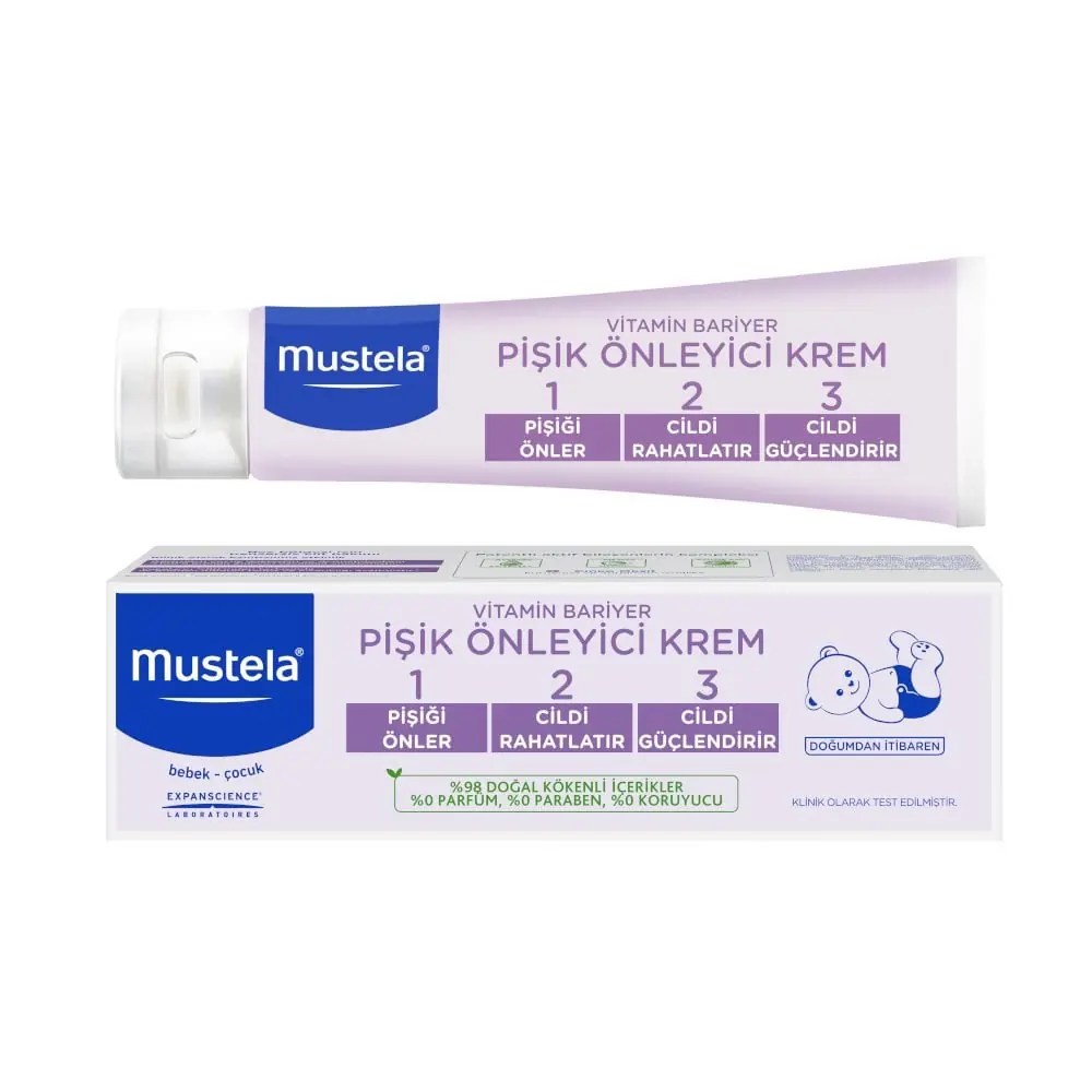 Mustela Vitamin Barrier Cream 1.2.3 Pişik Kremi 100 ml