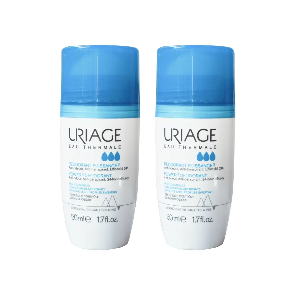 Uriage Power 3 Deodorant Roll on 2x50 ml