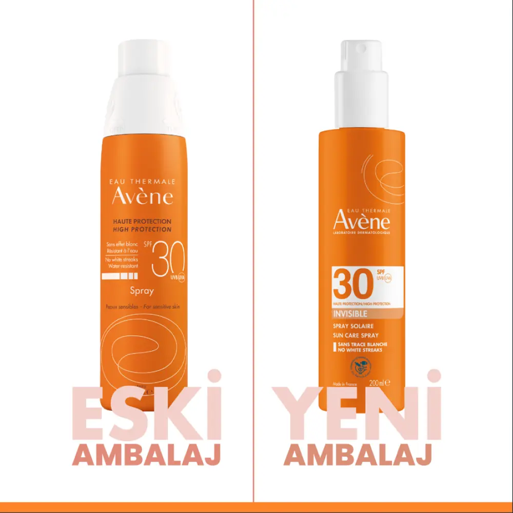 Avene Sprey Güneş Kremi SPF30 Vücut için Yüksek Koruma Sağlayan Nemlendirici Güneş Bakımı 200 ml