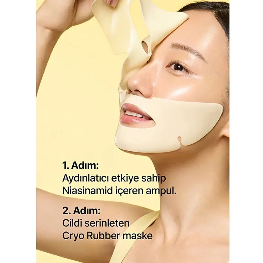 Dr. Jart+ Cryo Rubber Niasinamid ve Peptit İçerikli Aydınlatıcı Etkili Yüz Maskesi 36+4 g