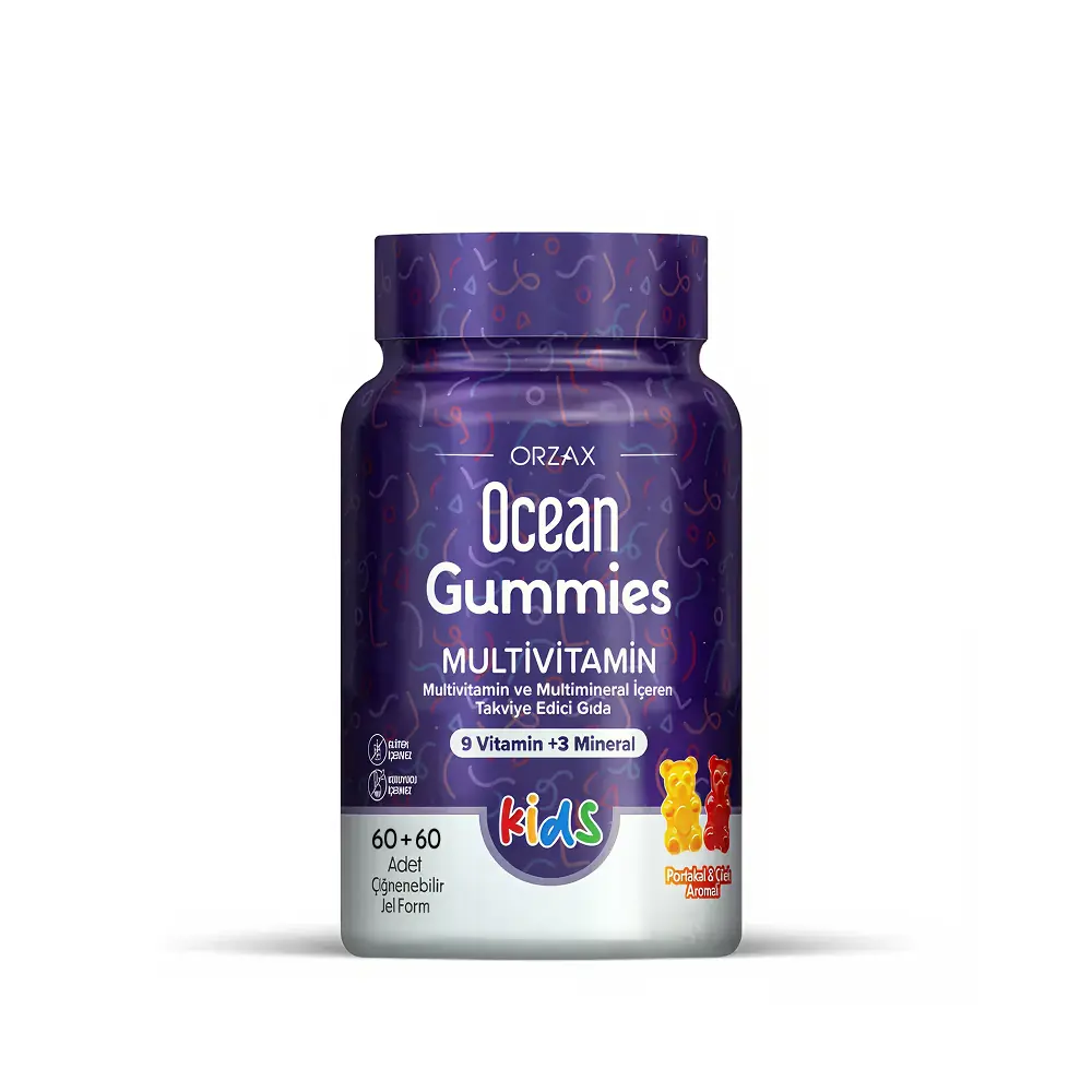 Orzax Ocean Gummies Multivitamin Kids Çiğnenebilir Jel 120 Tablet