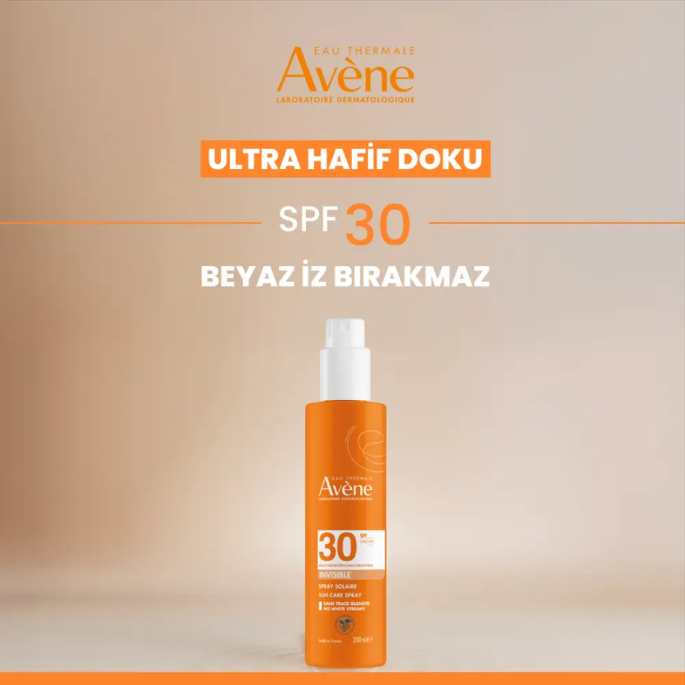 Avene Sprey Güneş Kremi SPF30 Vücut için Yüksek Koruma Sağlayan Nemlendirici Güneş Bakımı 200 ml