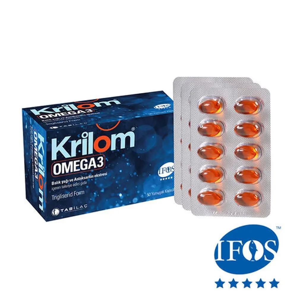 Krilom Omega 3 Balık Yağı 50 Yumuşak Kapsül