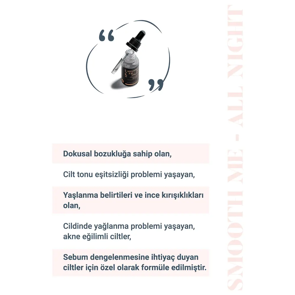 She Vec Smooth Me All Night Aktif Kömür İçerikli Siyah Leke Karşıtı Serum 30 ml