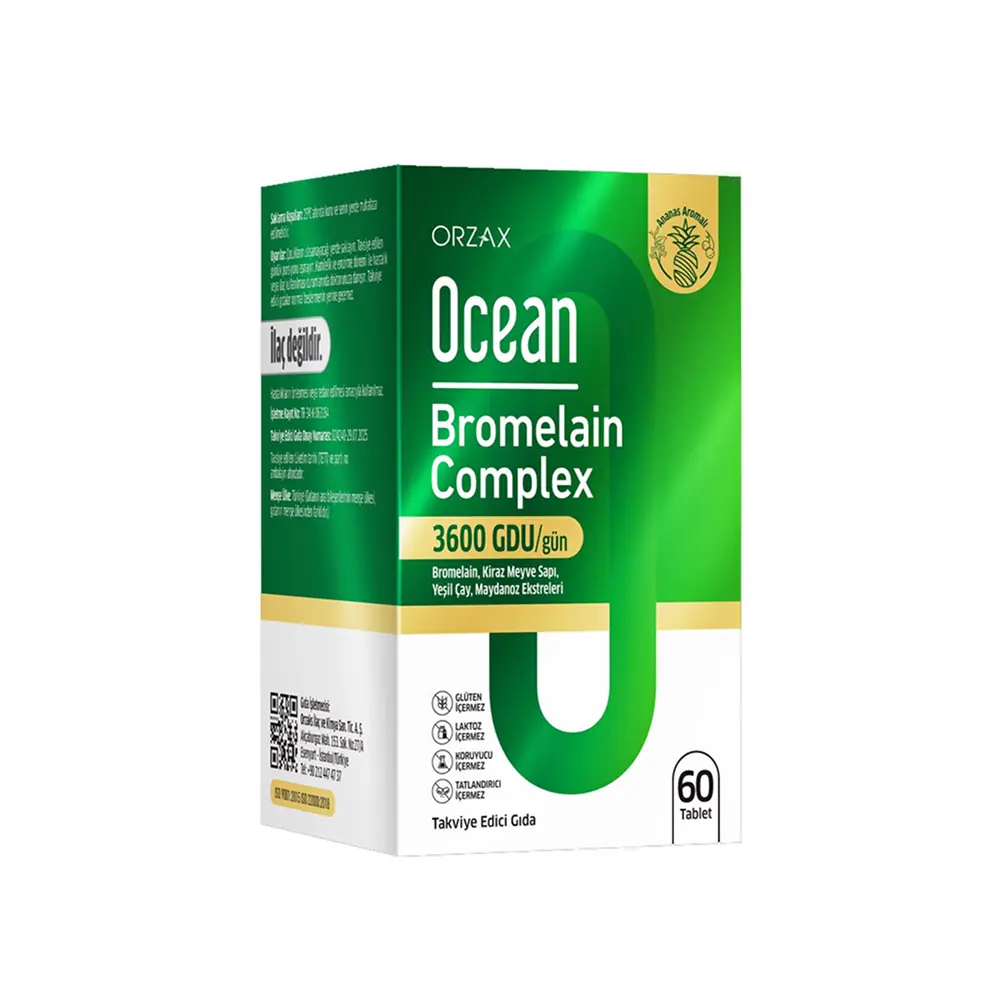 Orzax Ocean Bromelain Complex 60 Tablet