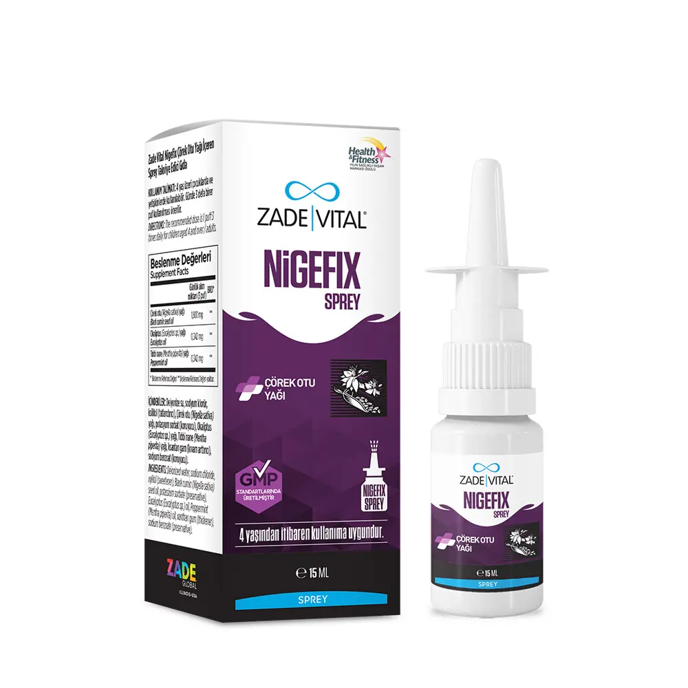 Zade Vital Nigefix Çörek Otu Yağı İçeren Sprey 15 ml