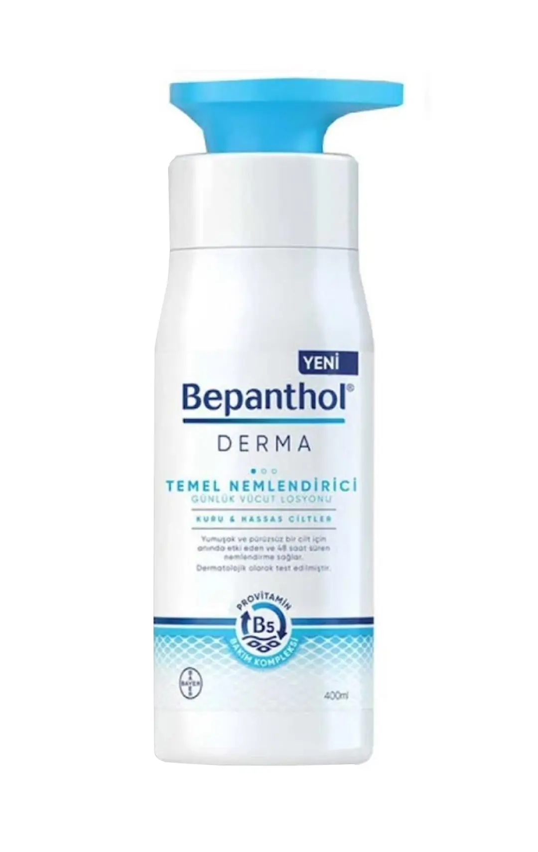 Bepanthol Derma Temel Nemlendirici Kuru Hassas Ciltler Losyon 400 ml