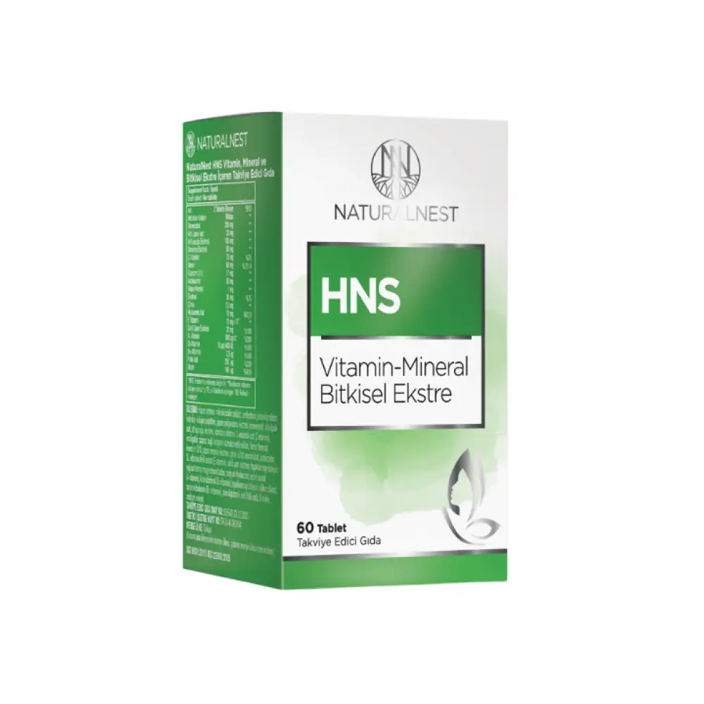 Naturalnest HNS Vitamin & Mineral Bitkisel Ekstre 60 Tablet