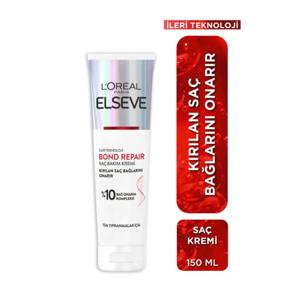 Elseve Bond Repair Tüm Yıpranmalar İçin Saç Bağlarını Onarıcı Bakım Kremi 150 ml
