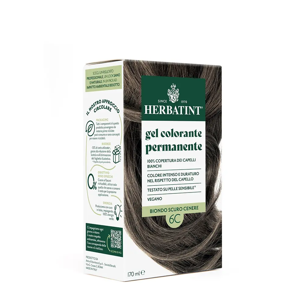 Herbatint Dark Ash Blonde 6C Koyu Küllü Sarı Saç Boyası 170 ml
