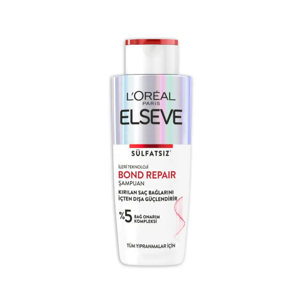 Elseve Bond Repair Tüm Yıpranmalar için Saç Bağlarını Güçlendirici Şampuan 200 ml