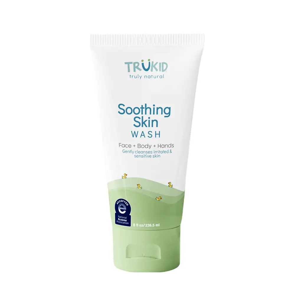 Trukid Soothing Skin Egzama Eğilimli Ciltler için Yatıştırıcı Çocuk Yüz ve Vücut Yıkama Jeli 236.5 ml