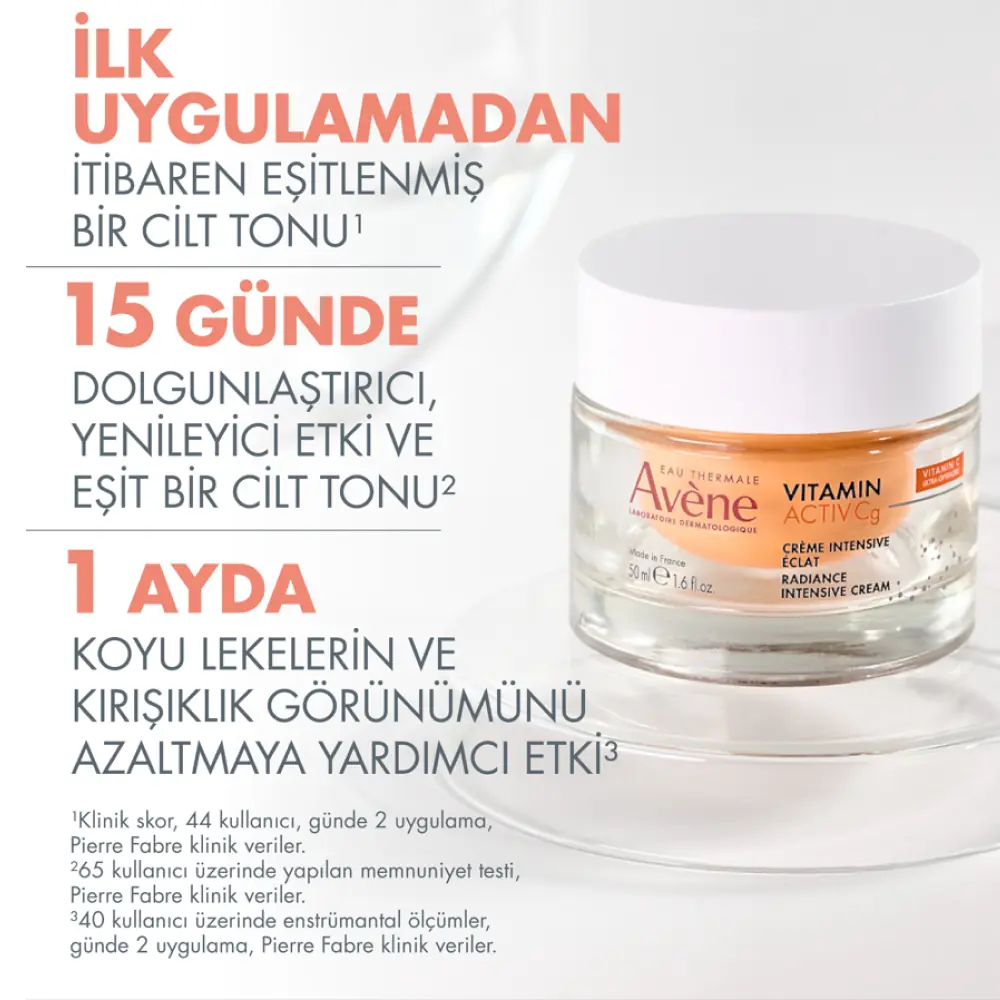 Avene Vitamin Activ Cg C Vitamini ve Niasinamid Krem Işıltı Veren Antioksidan Etkili Yüz Bakımı 50 ml