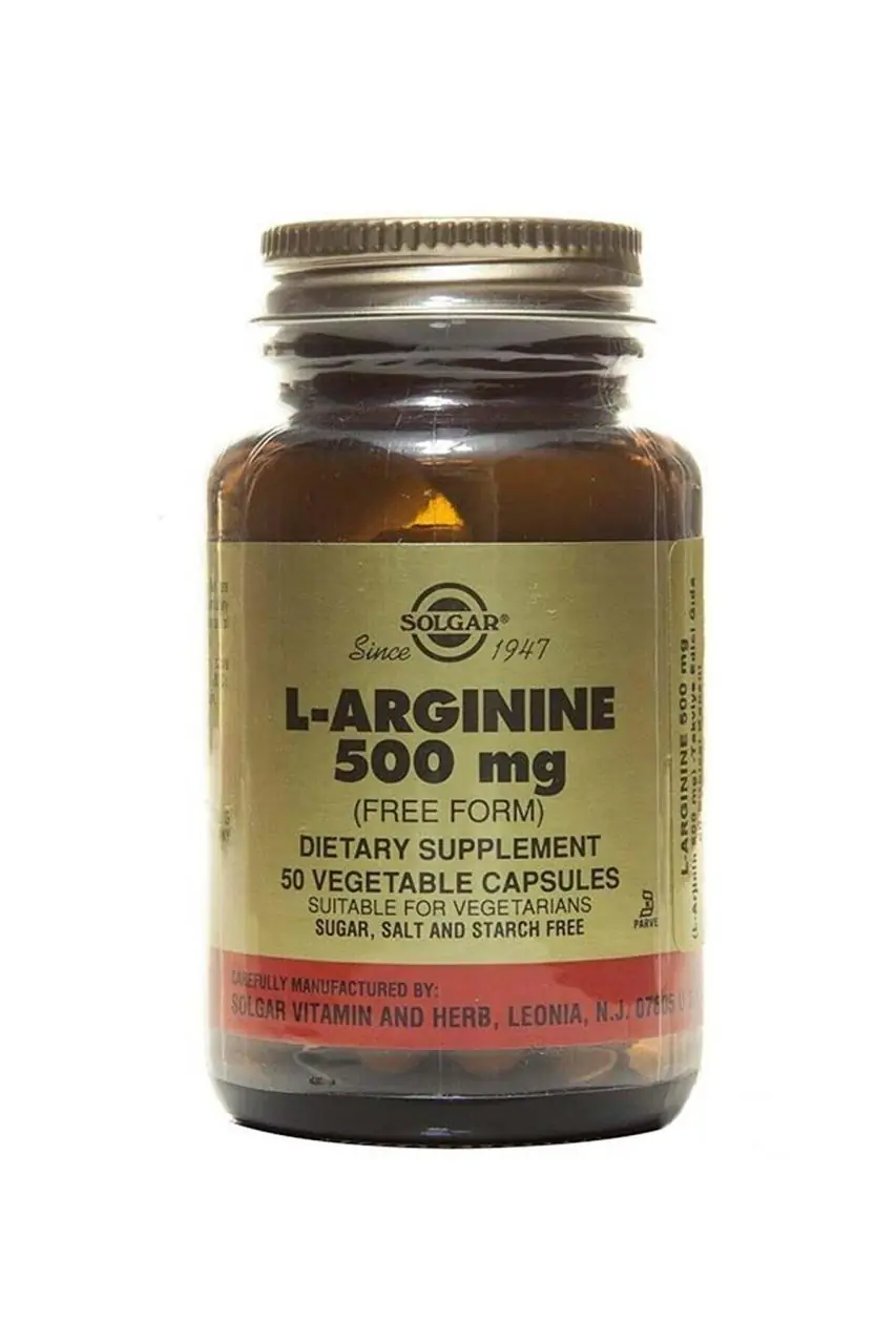 Solgar L-Arginine 500 mg 50 Kapsül