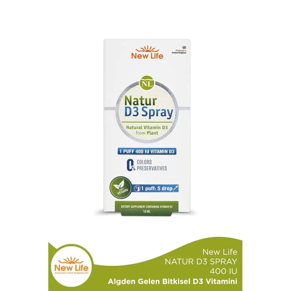 New Life Natur D3 Sprey 400 IU 10 ml